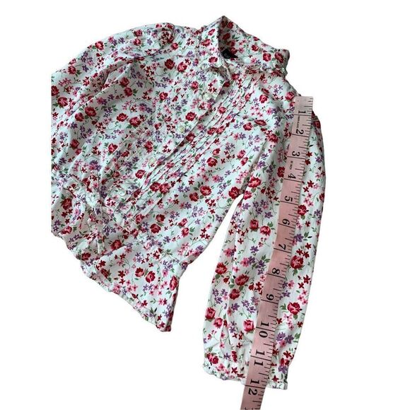 Ralph Lauren Baby Girl Floral Print Button Down Shirt - Picture 7 of 8